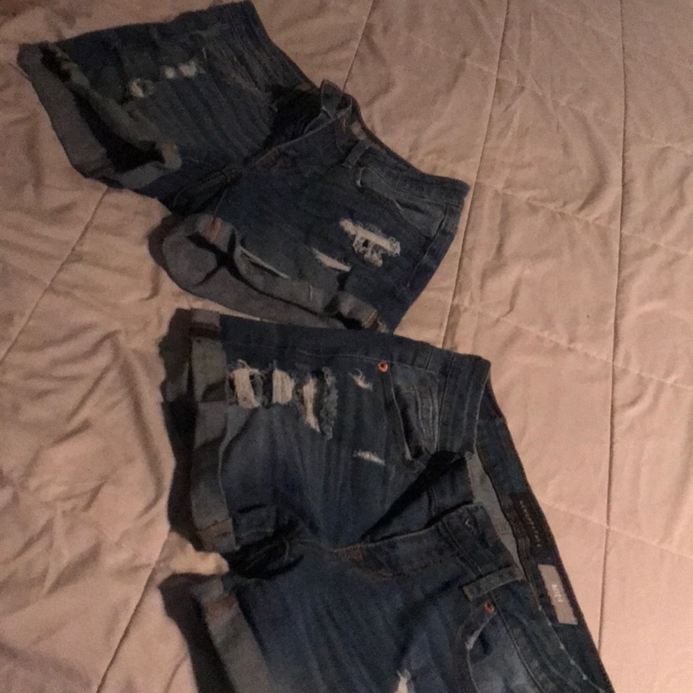 2 pairs of AERO jean shorts